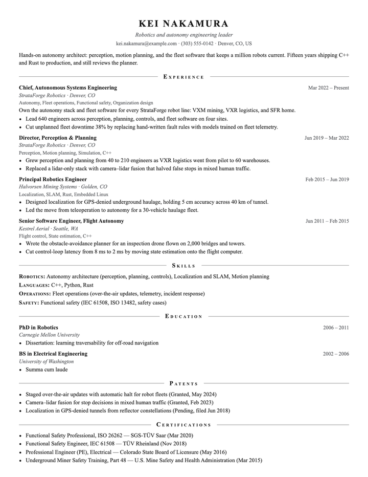 Kei Nakamura's resume in the Atlantic template.